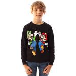 Sweatshirts noirs en coton Nintendo Mario look fashion pour garçon de la boutique en ligne Amazon.fr 
