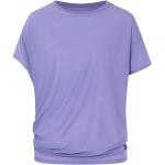 T-shirts de yoga violets Taille XL look casual pour femme 