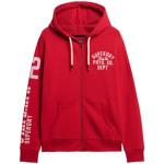 Superdry Athletic Coll Graphic Ziphood Maillot de survêtement, Rouge (Varsity Red), M Homme