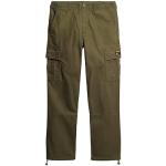 Superdry Baggy Cargo Pants Pantalons, Drab Olive Green, 33W x 32L Homme