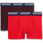 Boxers Superdry rouge bordeaux Taille L look fashion pour homme 