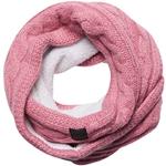 Superdry Cable Snood Scarf tricotée, Vintage Smoke Pink Tweed, Taille Unique Femme