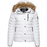 Superdry Classic Faux Fur Fuji Jacket Coat, Blanc, 34 Femme