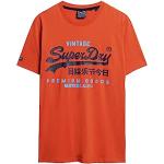 T-shirts Superdry Heritage orange à manches courtes à manches courtes Taille XL look fashion pour homme 