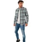 Superdry L/S Cotton Lumberjack Shirt, Canyon Check Light Grey, L Homme