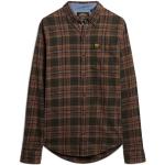 Superdry L/S Cotton Lumberjack Shirt, Drayton Check Olive, XL Homme