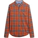 Superdry L/S Cotton Lumberjack Shirt, Drayton Check Orange, M Homme