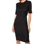 Superdry NYC Multi Rib Tshirt Dress Robe décontractée, Black, S (Taille Fabricant:10) Femme