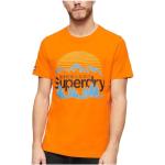 T-shirts Superdry orange à manches courtes à manches courtes Taille XL look fashion pour homme 