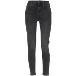 Pantalons taille haute Superdry noirs en coton délavés W32 L30 pour femme 