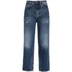 Pantalons taille haute Superdry bleus en coton Taille L W30 L30 pour femme 
