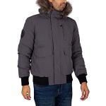 Blousons bombers Superdry gris anthracite Taille XL look fashion pour homme 