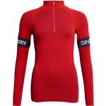 Superdry - Sous-vêtement thermique - Seamless 1/4 Zip Baselayer Top Hike Red pour Homme - Taille L - Rouge