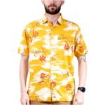 Chemises hawaiennes Superdry GT jaunes à fleurs en modal Taille XL 