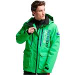 Vestes de ski Superdry vertes imperméables coupe-vents avec jupe pare-neige Taille S pour homme 