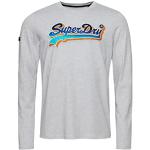 T-shirts Superdry gris à manches longues à manches longues Taille L look fashion pour homme 