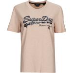 T-shirts Superdry beiges Taille XS look vintage pour femme en promo 