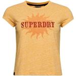 Chemises vintage Superdry jaunes à manches courtes Taille L look fashion pour femme 