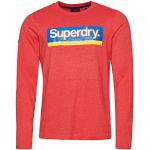 T-shirts Superdry rouges à manches longues à manches longues Taille L look fashion pour homme 