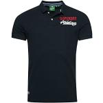 Polos Superdry bleu marine Taille M look fashion pour homme 