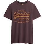 Superdry VL Premium Goods Graphic Tee T-Shirt, Rich Deep Burgundy, M Homme
