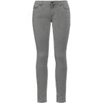 Pantalons taille basse Superfine gris en coton pour femme 
