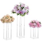 Vases carrés à fleurs en métal de 40 cm 
