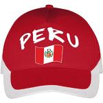 Supportershop Pérou Casquette Football, Rouge, FR : Taille Unique (Taille Fabricant : Taille One sizeque)
