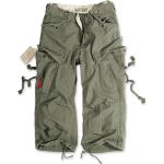 Shorts Surplus verts camouflage en coton Taille L look militaire pour homme 
