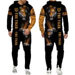 Survêtements à motif lions à capuche Taille 5 XL look fashion pour homme en promo 