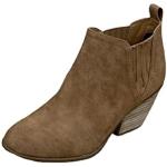 Desert boots kaki en cuir synthétique Pointure 40 plus size style ethnique pour femme 
