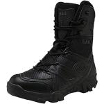 Desert boots noires en cuir synthétique étanches Pointure 43 look militaire pour homme 