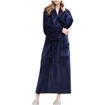 Pyjamas combinaisons bleu marine à carreaux en velours à motif lapins Taille 3 XL plus size look sexy pour femme 