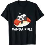 T-shirts noirs à motif pandas Taille S look fashion pour homme 