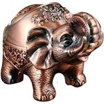 Cendriers de poche en métal à motif éléphants 