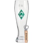SV Werder Bremen Verre à bière de blé Werder 0,5 l et décapsuleur en bois en forme de losange Werder