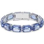 Bracelets en argent de créateur Swarovski bleus pour femme 