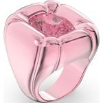 Bagues de créateur Swarovski roses en cristal pour femme 