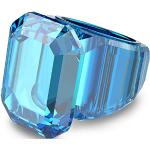 Bagues de créateur Swarovski bleues en cristal 60 look fashion pour femme 