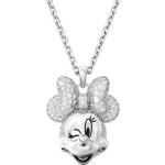 Pendentifs de créateur Swarovski blancs en rhodium Mickey Mouse Club Minnie Mouse pour femme en promo 