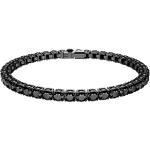Swarovski Bijouterie, Matrix Tennis bracelet, Round cut, Black, en black - Braceletpour dames