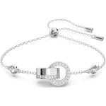 Bracelets en argent de créateur Swarovski argentés en cristal pour femme 