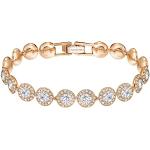 Bracelets de créateur Swarovski dorés en cristal pour femme en promo 