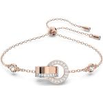 Bracelets de créateur Swarovski blancs en or rose en or rose classiques pour femme 