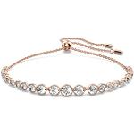 Bracelets de créateur Swarovski blancs en or rose en or rose look fashion pour femme 