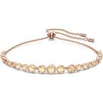 Bracelets de créateur Swarovski roses en or rose en or rose look fashion pour femme en promo 