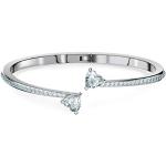 Bracelets en jonc de créateur Swarovski blancs en cristal look fashion pour femme en promo 