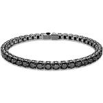 Bracelets de créateur Swarovski noirs en métal look fashion pour femme en promo 