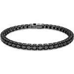 Bracelets de créateur Swarovski noirs look fashion pour femme en promo 