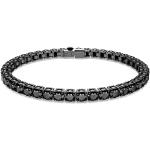 Bracelets de créateur Swarovski noirs en métal look fashion pour femme en promo 